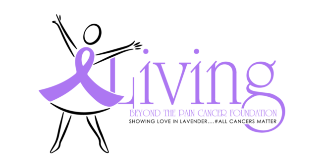 A purple and black background with the word " living ".